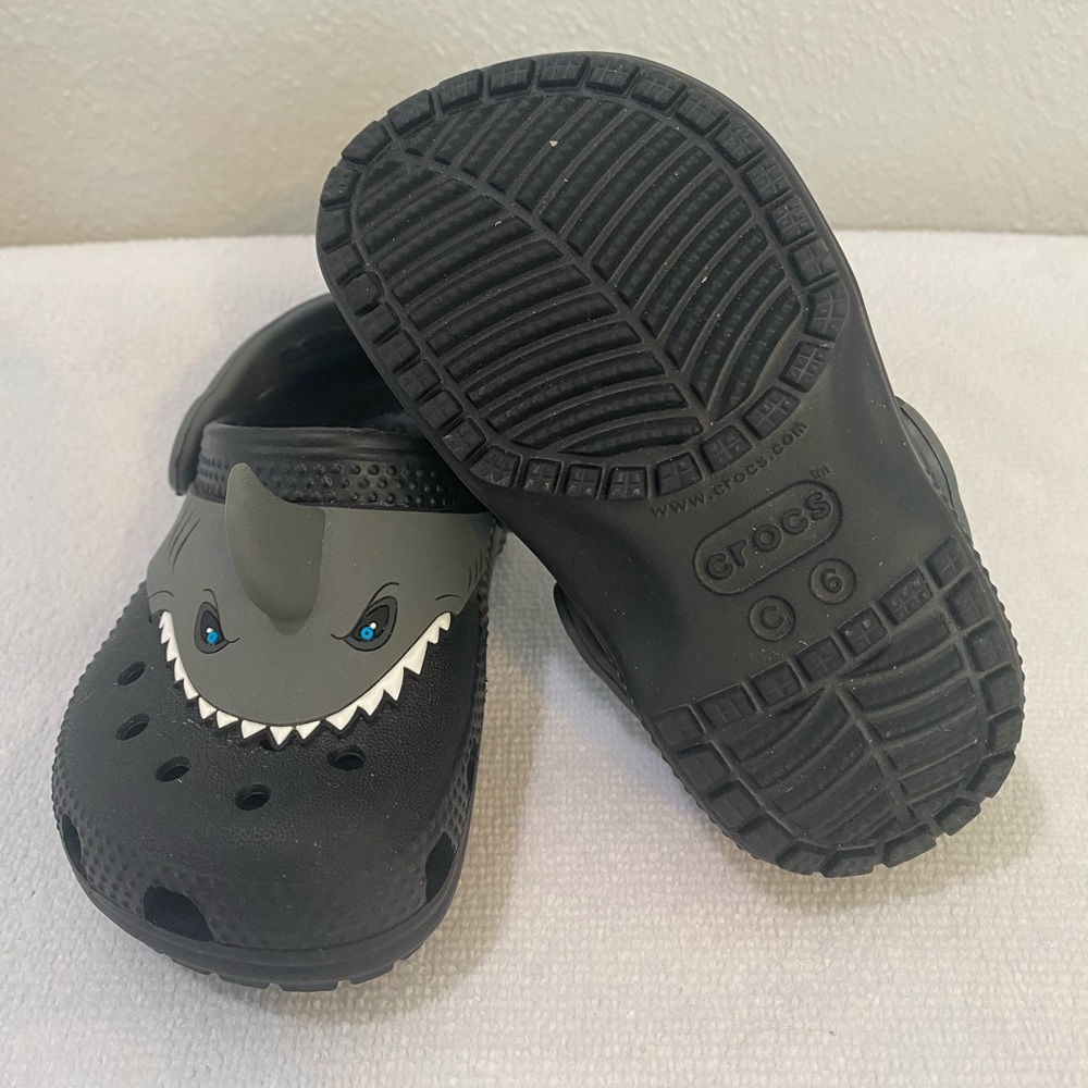 Shark CROCS infant size 6